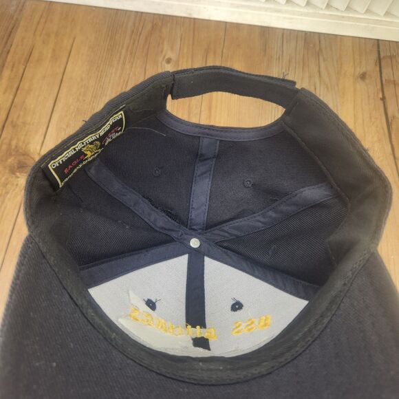 USS Billings LCS-15 Naval Ship Strapback Hat Cap Blue Navy USA Eagle Crest - Picture 9 of 10